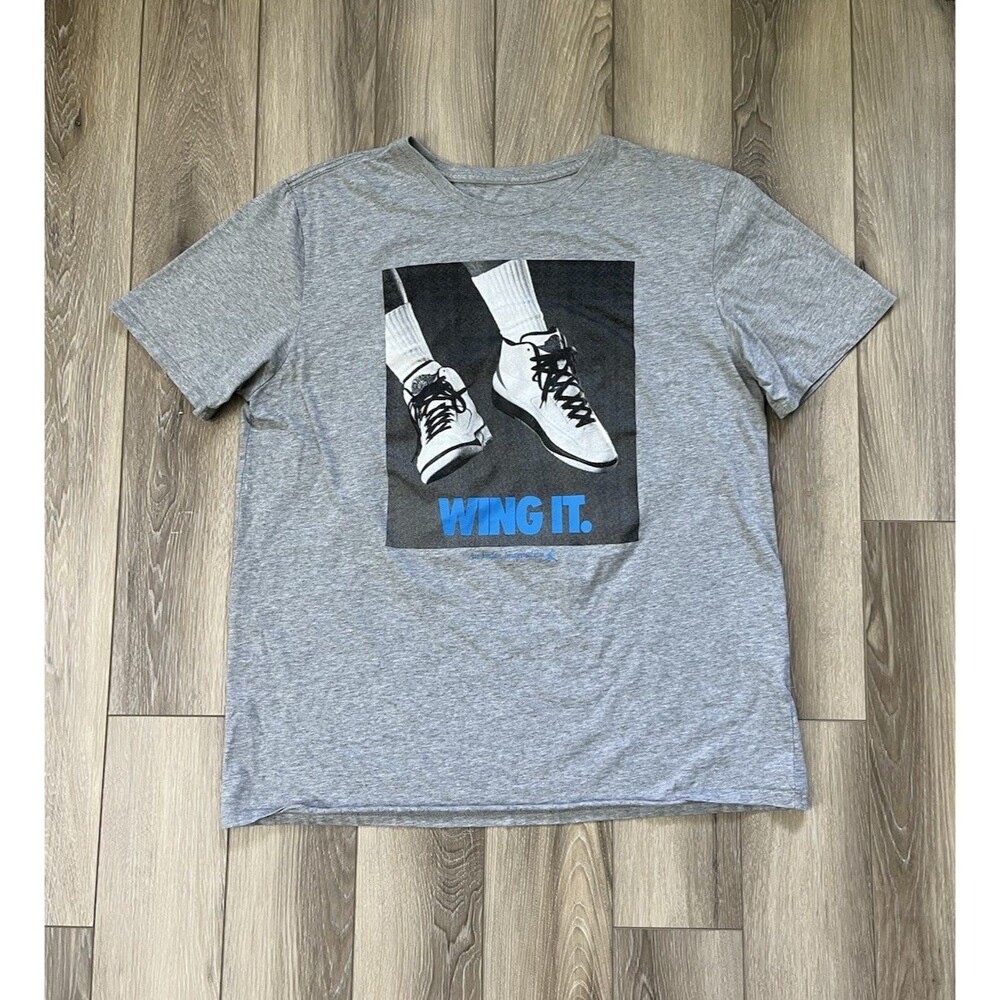 Air Jordan “Wing It” Shirt Tee Mens XL Michael Jordan 2 Retro Vintage Sneakers